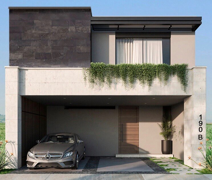 Fachada de Bona en Loma Alta Residencial, en León, Gto.