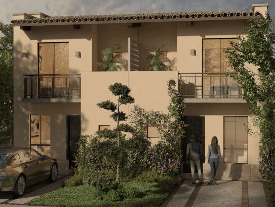 Fachada de modelo Amsterdam en Lucerna Residencial