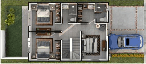 Modelo Sayil en Canah Residencial.