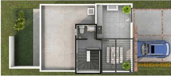 Modelo Sayil en Canah Residencial.