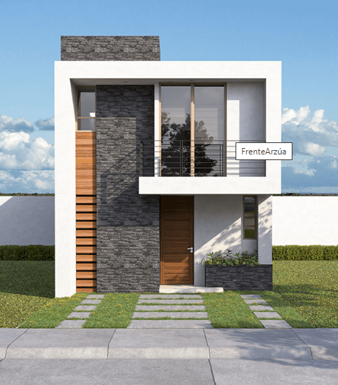 Fachada de Arzúa en Arzúa Quinta Residencial en León, Gto., México.