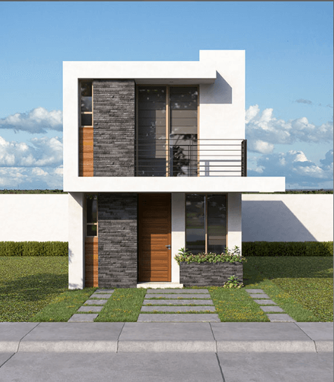Fachada de Boisán en Arzúa Quinta Residencial en León, Gto., México.