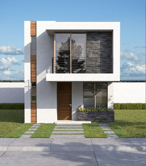 Fachada de Triana en Arzúa Quinta Residencial en León, Gto., México.