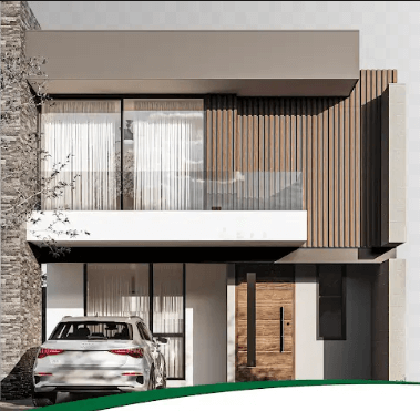 Fachada de modelo Bilbao en Portavedra Residencial 2.